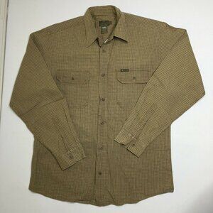 Calvin Klein Jeans Men's Long Sleeve Checked Dress Shirt Size Large